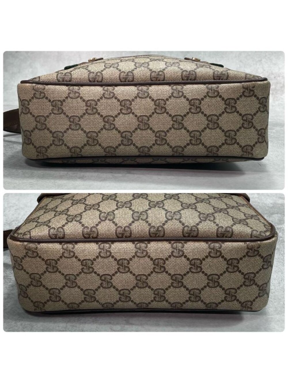 Gucci GG Sherry Line Shoulder Bag Brown Logo - Picture 8 of 10